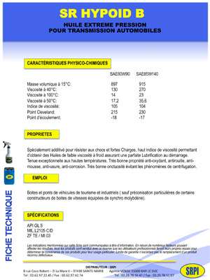 SR HYPOID B